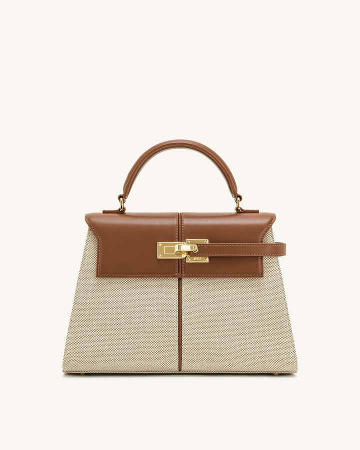 Sac à bandoulière Elise - Toile Marron